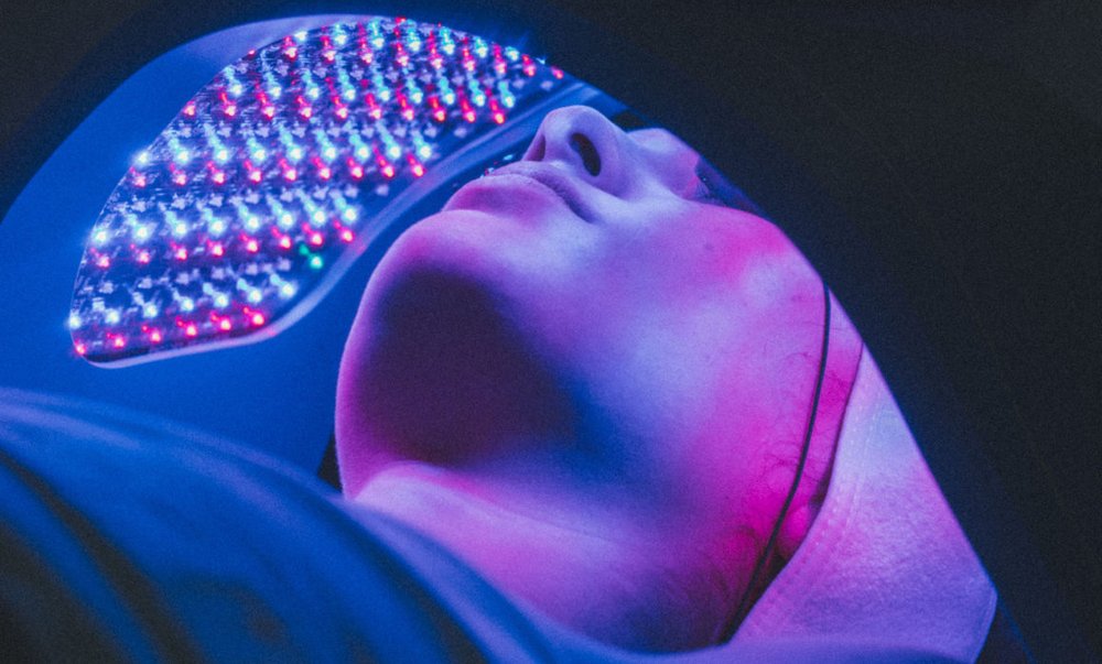 LED light therapy for acne